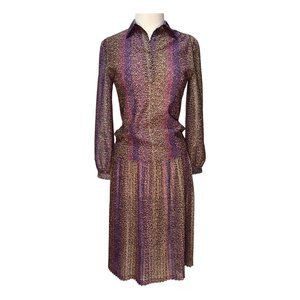 Purple and gold two piece set